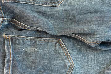 Jeans texture background closeup