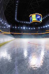 Hockey ice rink sport arena empty field © A ST
