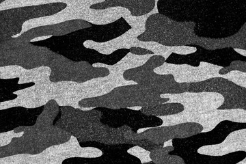 White black camouflage fabric texture background