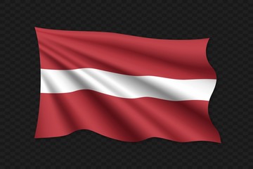 Obraz premium 3D Waving Flag