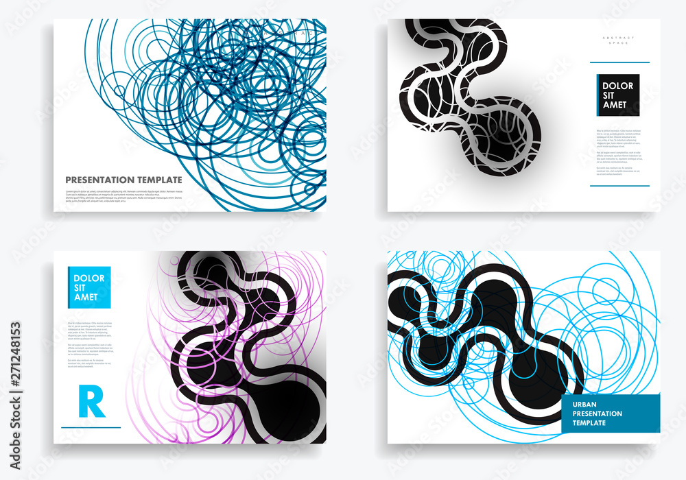 Poster vector illustration design layout covers design templates brochure. technology and biotechnology and