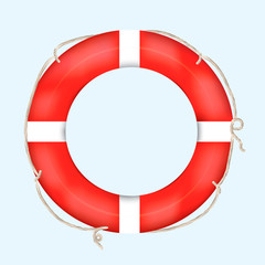 summer sticker with life preserver