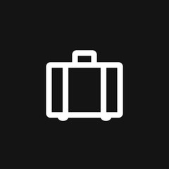 Travel bag icon vector sign symbol for design