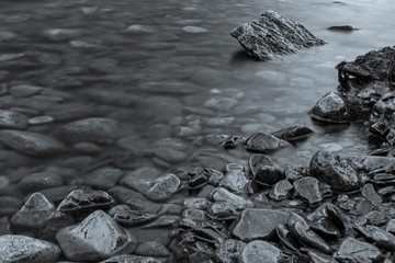 stones in water