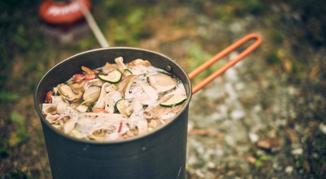 Cooking outdoors