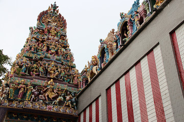 hindu temple (Sri Veeramakaliamman) in Singapore