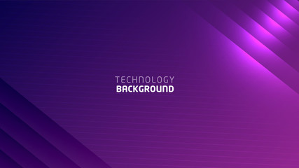 Purple Technology Background with shiny lines. abstract background, Illustration, Vector