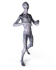 Fototapeta na wymiar 3d rendered illustration of a grey alien