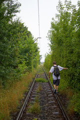 Fototapeta premium Old abandoned railroad.