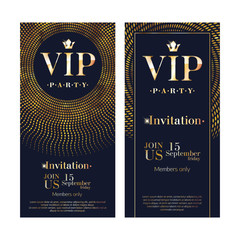 VIP invitation card premium design template. - obrazy, fototapety, plakaty