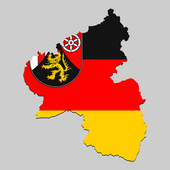 Map with national flag