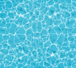 Blue water Vector realistic. Summer sea poster template. Sea waves abstract backgrounds © castecodesign