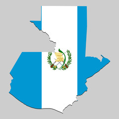 Map with national flag