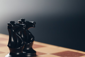 chess on board business concept