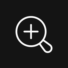 Zoom icon vector sign symbol for design