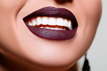 smile of a woman with white teeth