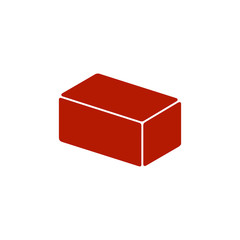 red brick icon. vector illustration