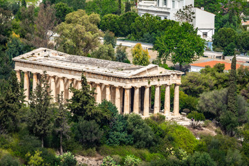 Fototapeta na wymiar Temples ruins of Ancient Greece civilization