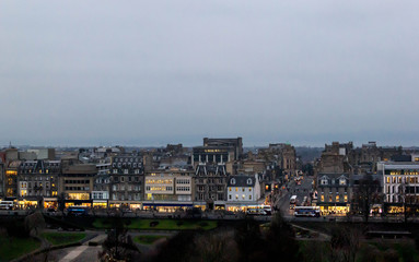 Fototapeta na wymiar View of Edinburgh cityscape