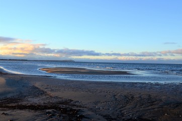 the scandinavian sea with island at dorn