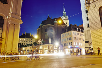 Night life in the city center