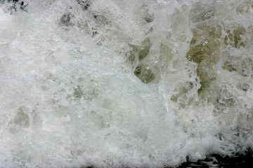 高速シャッターで撮った海の波の形