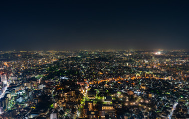 Fototapeta na wymiar night view of Yokohama Cityscape, Japan