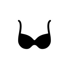 flat bra icon. vector illustration