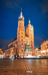Fototapeta premium St. Mary's Basilica. Krakow, Poland.