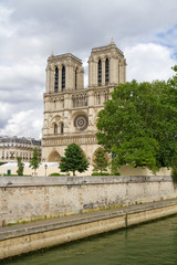 Fototapeta na wymiar Kathedrale Notre-Dame de Paris nach dem Brand