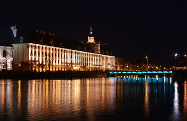 University of Wroclaw Poland by Night