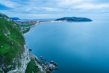 Cityscape of Llandudno, Wales, Uk 