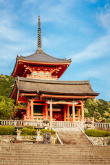 Naklejka premium Kiyomizu-dera Temple Kyoto Japan