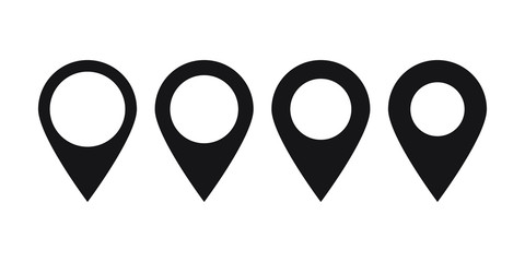 Maps pin. Location map icon.