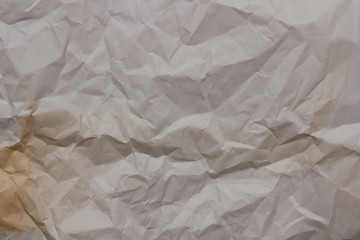 Old crumpled paper texture background.  Creases and cracks. Old design pattern. 