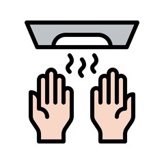 Hand washing vector, Hygiene filled icon editable stroke
