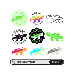 Turtle Logo Template, Colorful. can use for landing page, template,   ui, web, mobile app, poster, banner, flyer, stickers. EPS 10