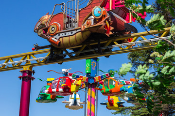 amusement park  carousel ride  carnival