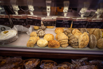 Obraz na płótnie Canvas Delicious Baked goods in a Portuguese Bakery, Lisbon