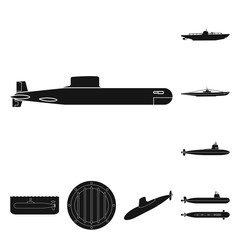 Vector illustration of technology  and fleet sign. Set of technology  and navy stock vector illustration.