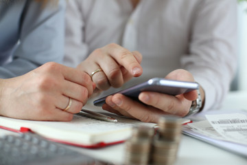 Business financial accounting concept family