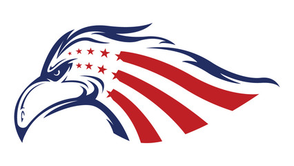 American eagle head logo vector