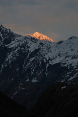 Obraz premium Kazbek Mountain landscape in the Georgia