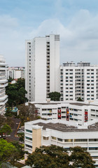 singapore public residential building block view
