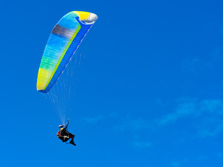 paraglider in the sky