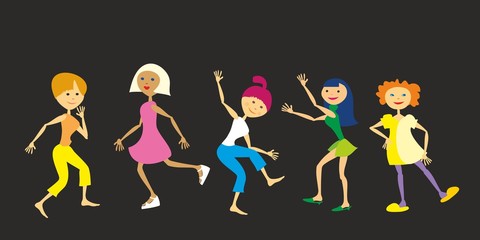 Muñecas bailando