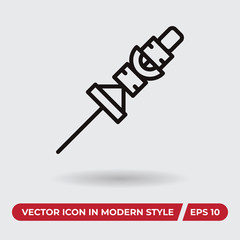 Barbecue vector icon in modern style for web site and mobile app