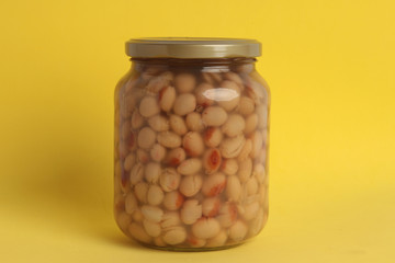 jar of dried dried beans