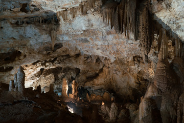 inside Lipa Cave near Cetinje in Montenegro