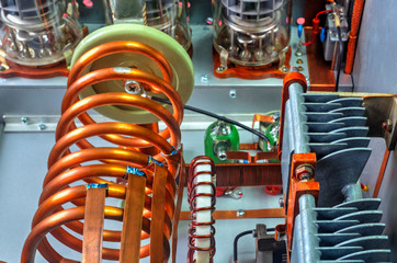 Vacuum tubes shortwave power amplifier - inside view